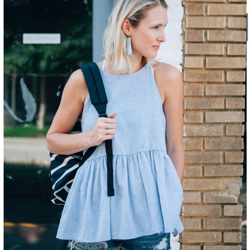 B.P. Peplum Halter